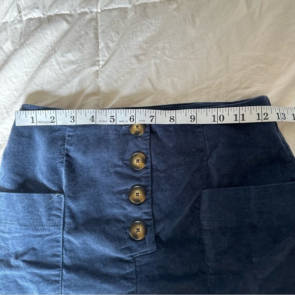 BDG Urban Outfitters Navy Button Up Skirt - Picture 7 of 7